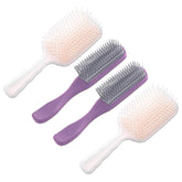 Kuber Industries Hair Brush | Flexible Bristles Brush | Hair Brush with Paddle | Straightens & Detangles Hair Brush | Suitable For All Hair Types | Hair Brush Styling Hair | Set of 4 | Pink & Purple